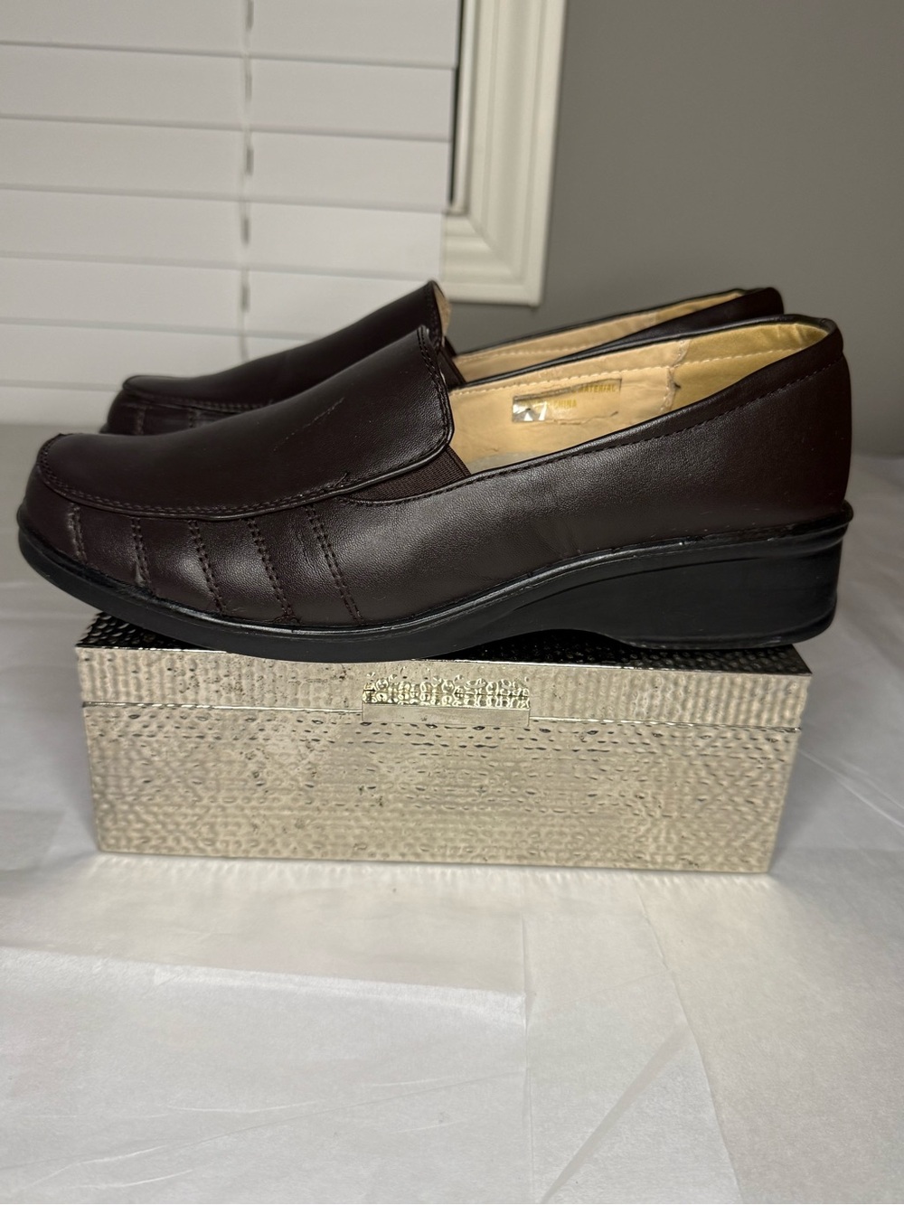 Rasolli Women’s Black Loafers Slip On Comfort Dress Shoes Size 10 - Picture 5 of 11